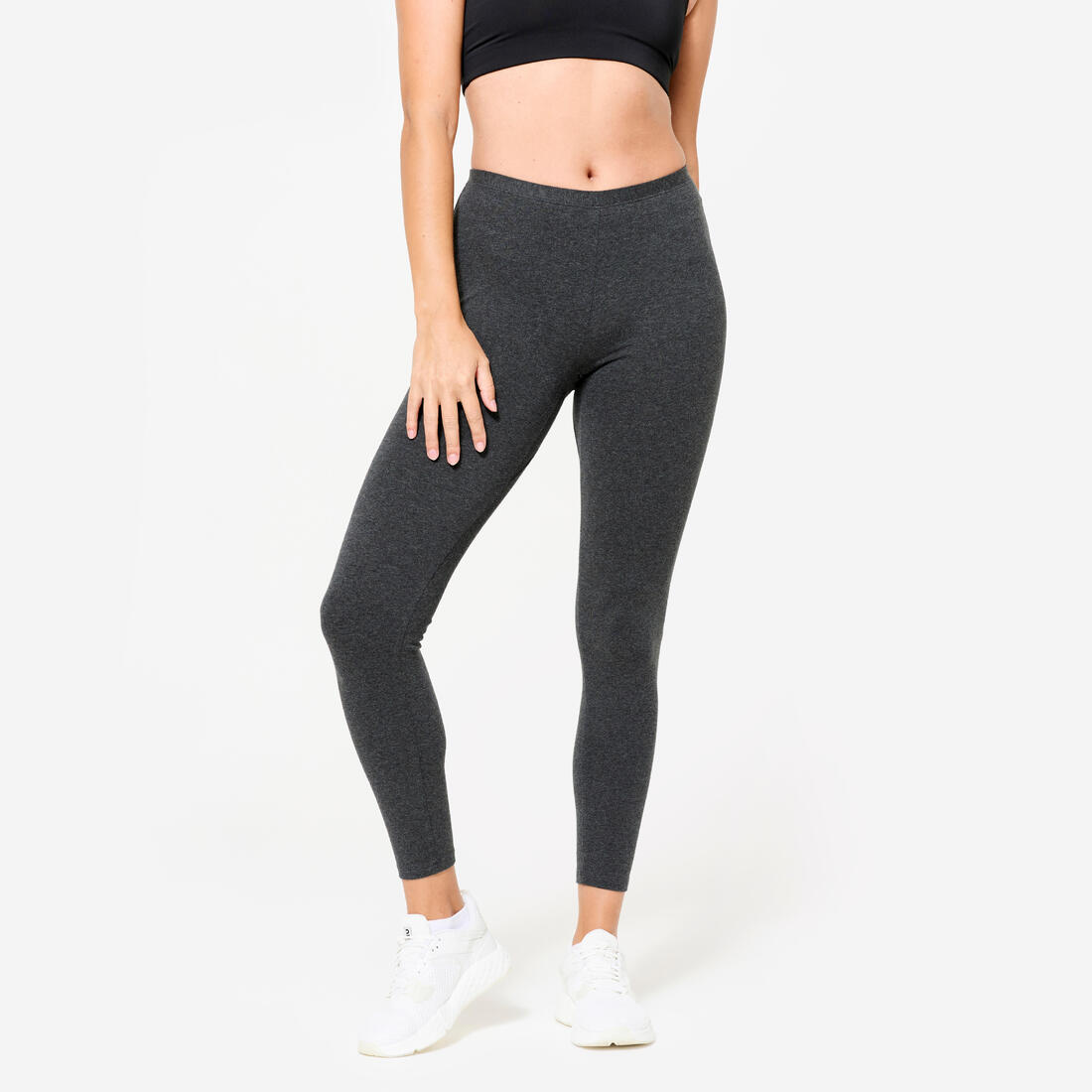Legging de sport classique en coton et extensible femme