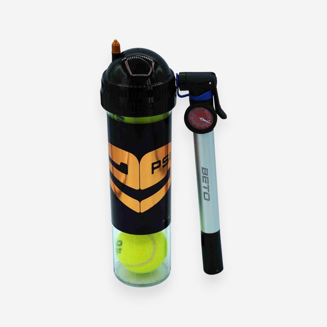Pressurisateur de balles de tennis 4 balles - TuboX4 29PSI + pompe
