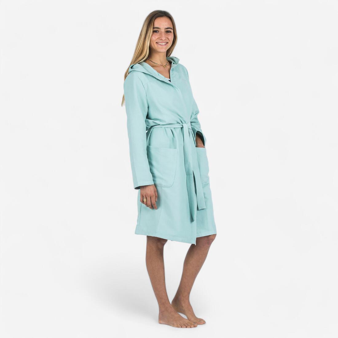 Peignoir de bain femme microfibre compact