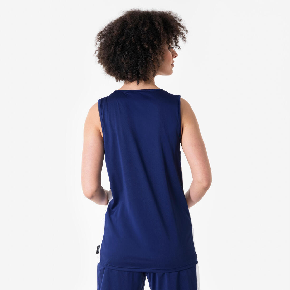 Maillot de basketball sans manche homme/femme - TANK 100 navy