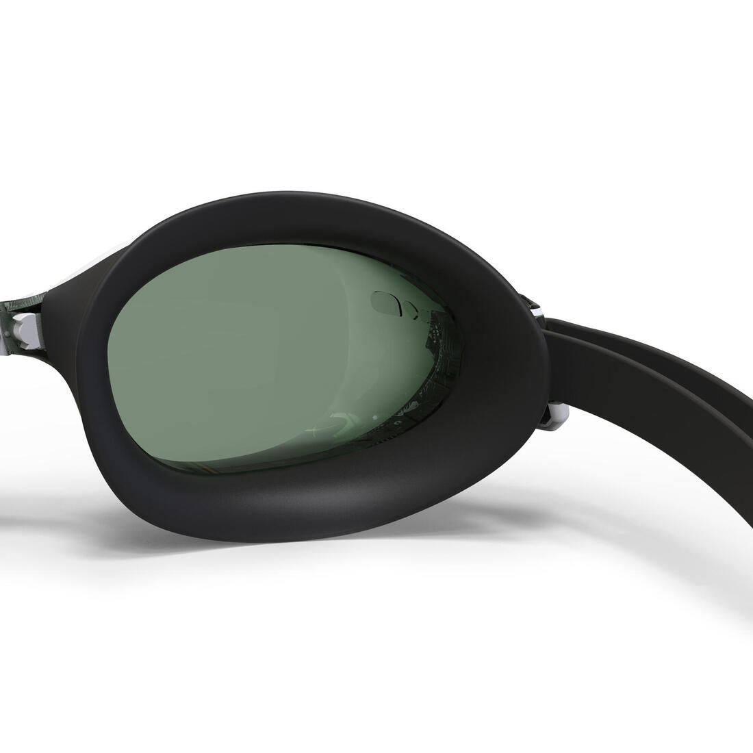 Lunettes de natation Taille Unique - Bfit blanches verres miroirs