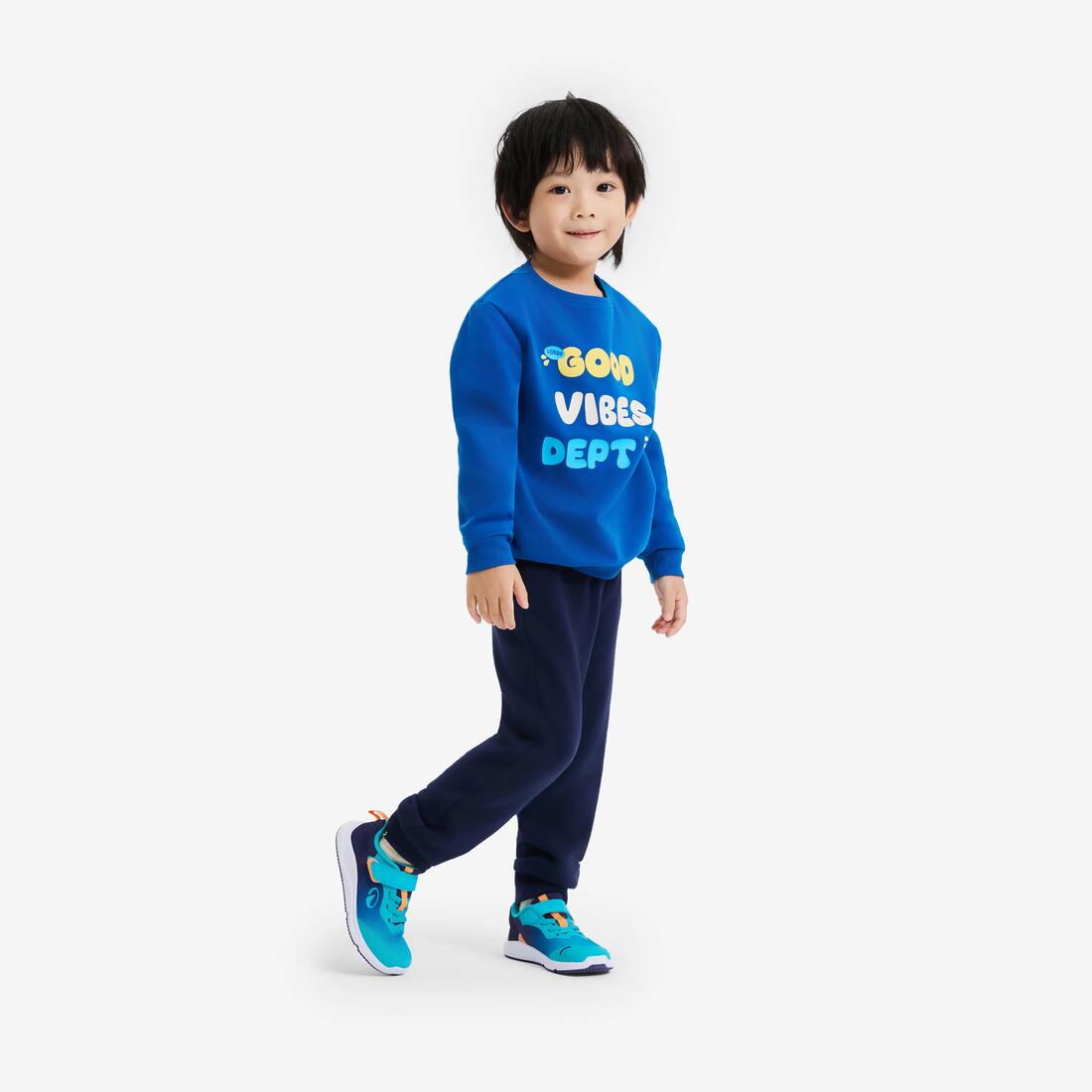 Chaussures Barefoot à scratch respirantes enfant, Stepper Sporty violet et