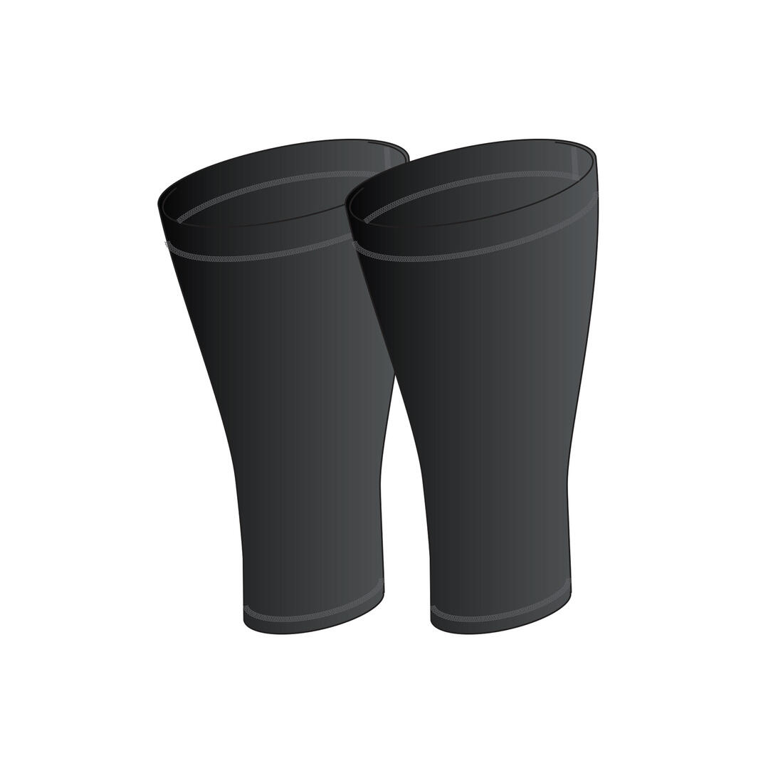 Manchons pour protège-tibias de football noir