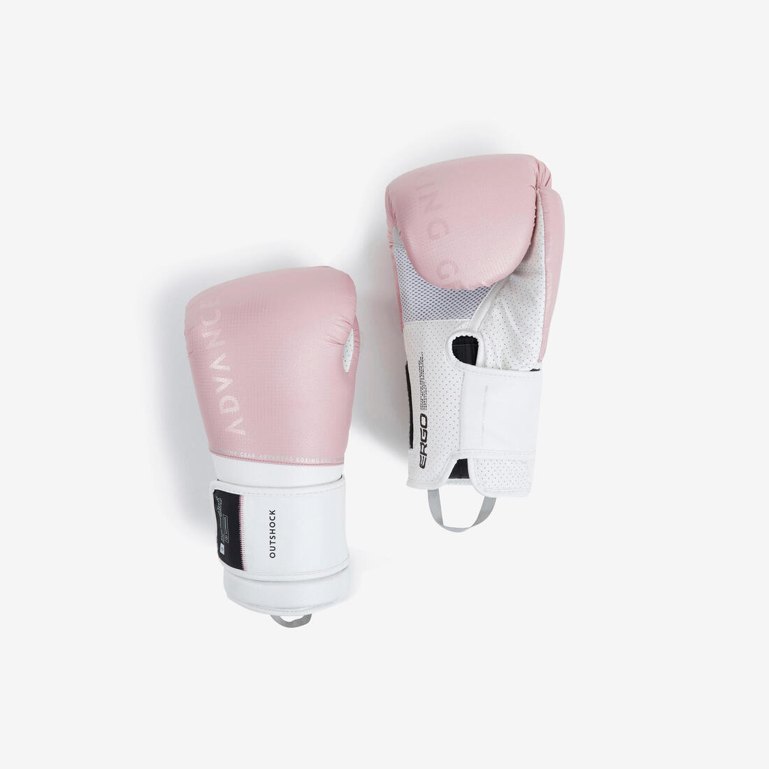Gants de boxe avec intérieur 100% ventilé adulte, rose et