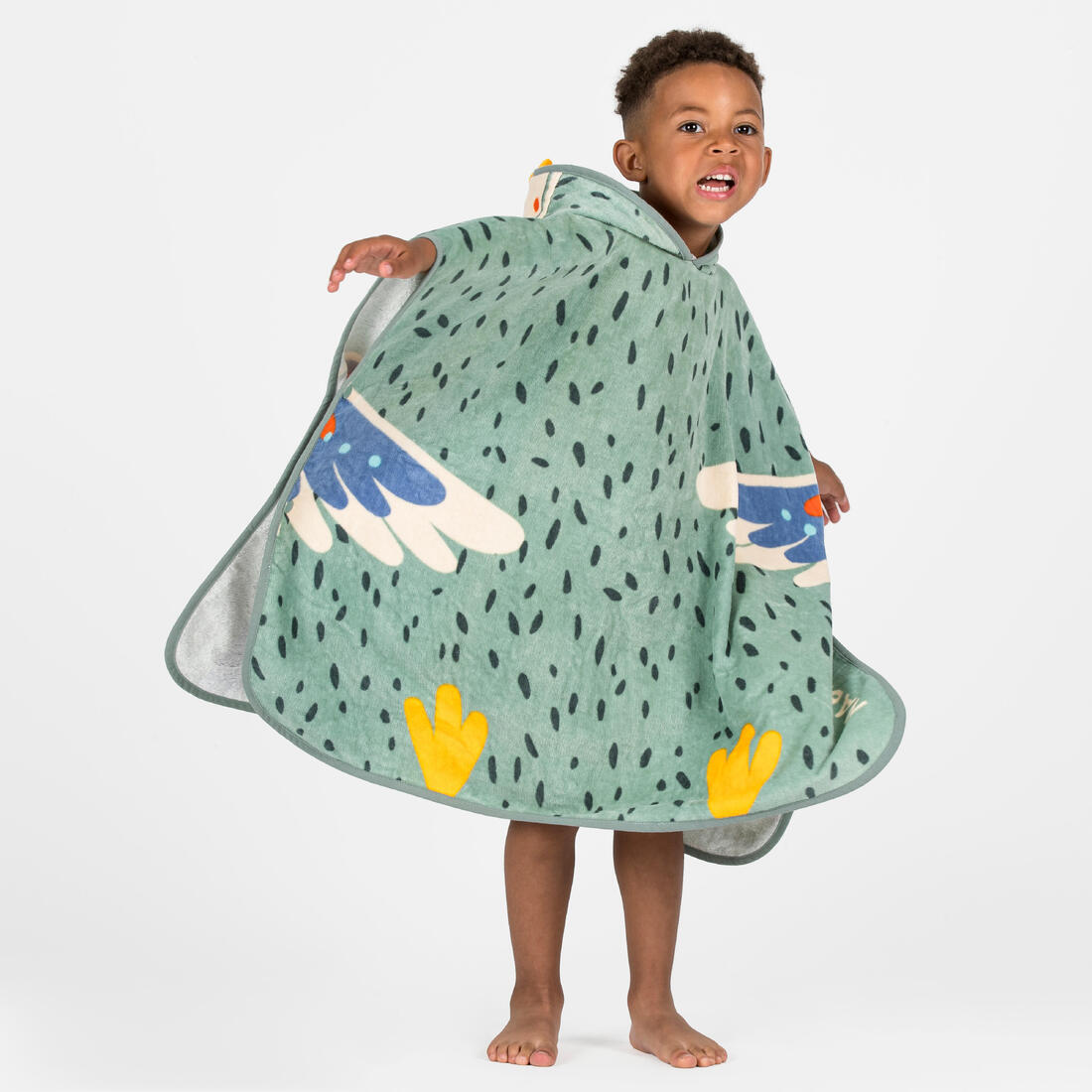 Poncho de bain Bébé - Peroquet vert