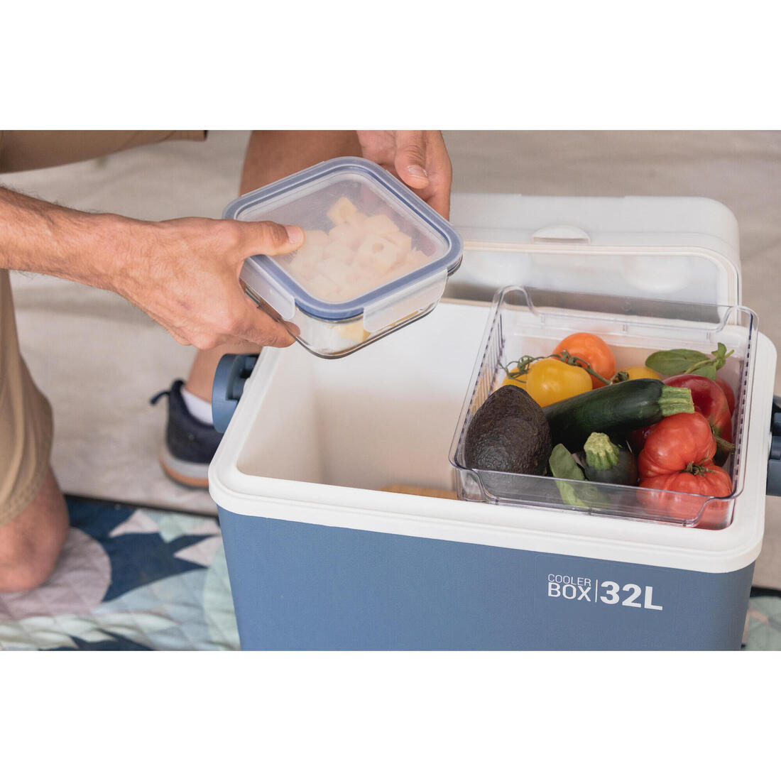 Glaciere rigide de camping  - 32 litres  - conservation au frais 14 heures