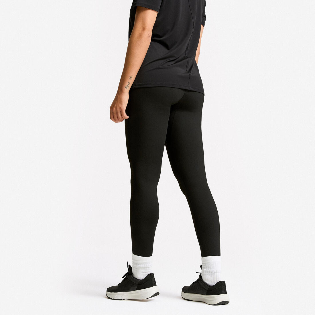 Legging de sport classique et respirant femme, noir