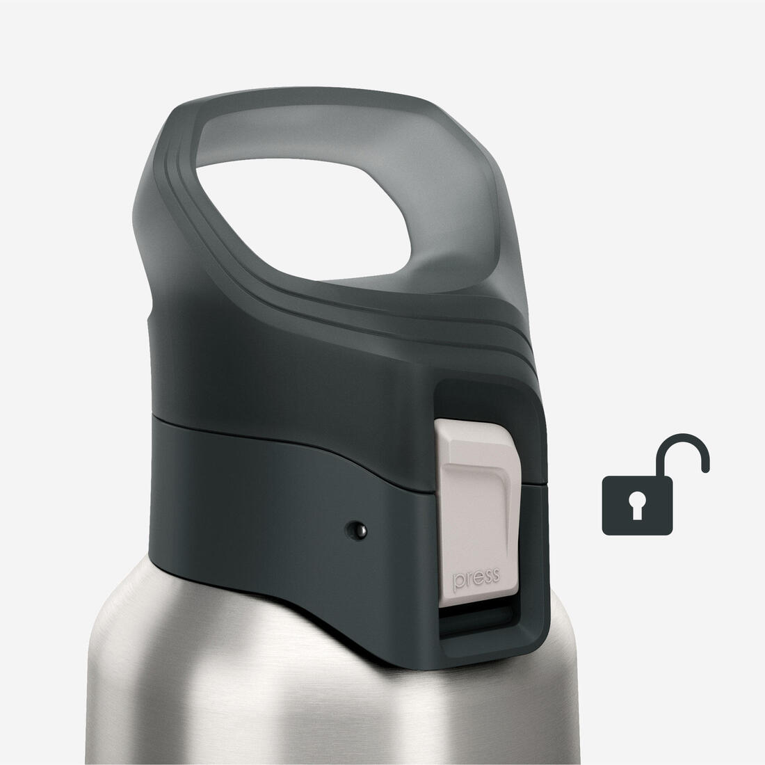 Gourde 900 isotherme inox 0,5L bouchon à ouverture rapide pour la randonnée