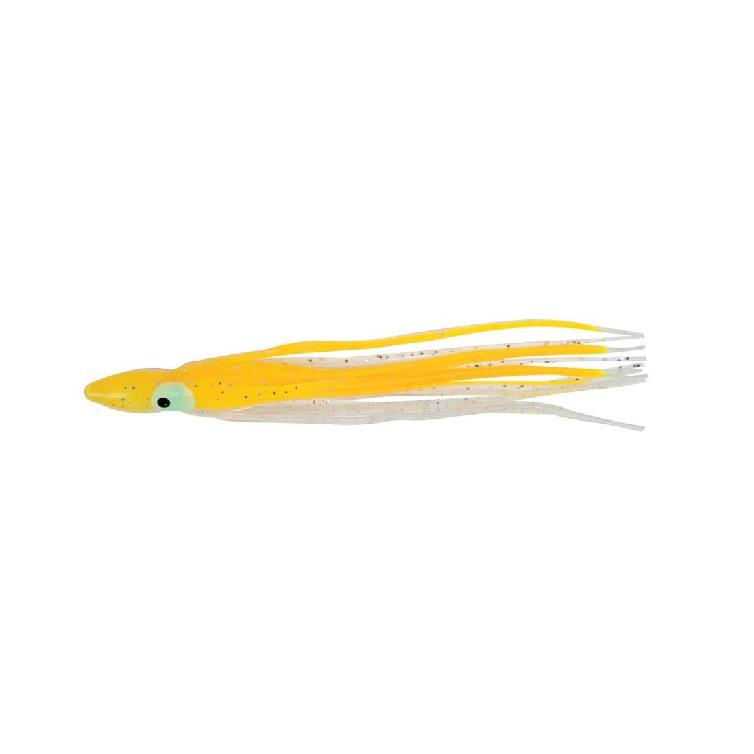 OCTOPUS 6CM x5 JAUNE PAILLETE FLASHMER