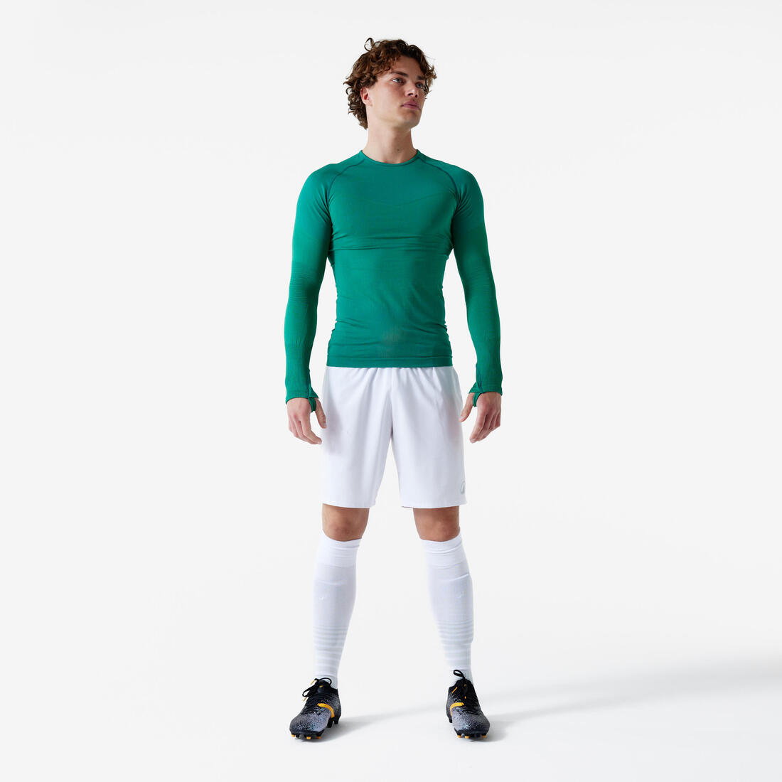 Sous-maillot de foot thermique sans-couture manches longues, Keepdry