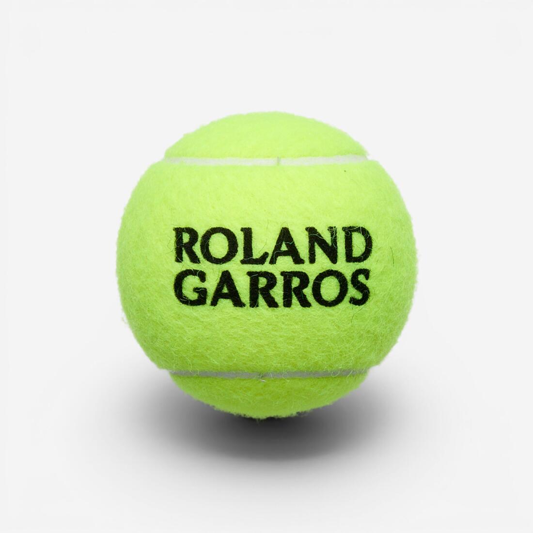 BALLE DE TENNIS WILSON ROLAND GARROS ALL COURT *4 JAUNE SPEED