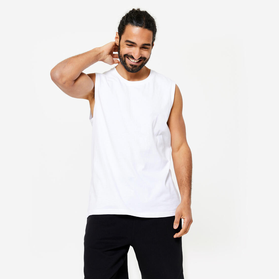 Débardeur extensible fitness homme - 500