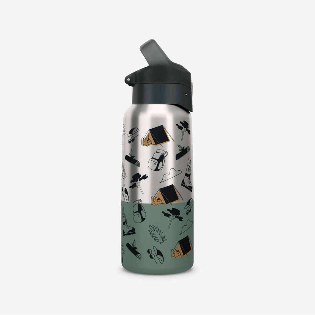 Gourde 900 isotherme inox 0,5L bouchon à ouverture rapide pour la randonnée