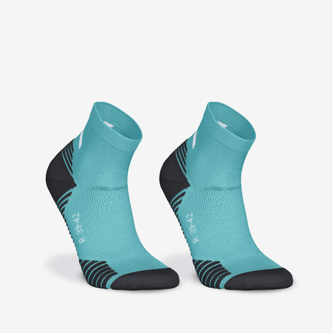 LOT de 2 PAIRES de CHAUSSETTES DE RUNNING RUN500 EPAISSES MID