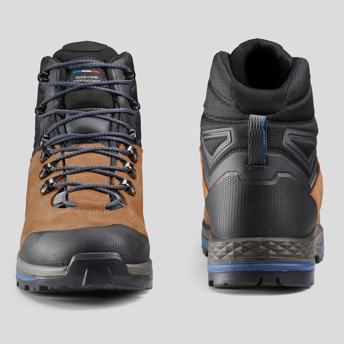 Chaussures trekking cuir imperméables - mt00 hyb- homme haute