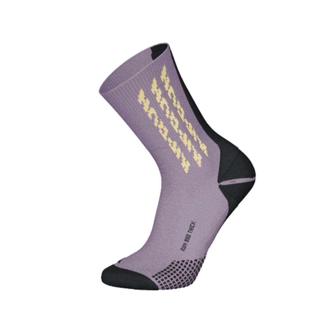 Chaussettes de running KIPRUN run900 épaisses mi-mollet oranges + graf