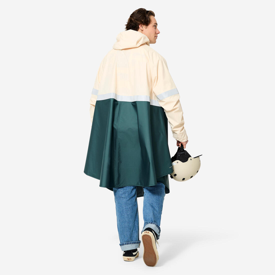 Poncho pluie vélo ville, visibilité de nuit, 540
