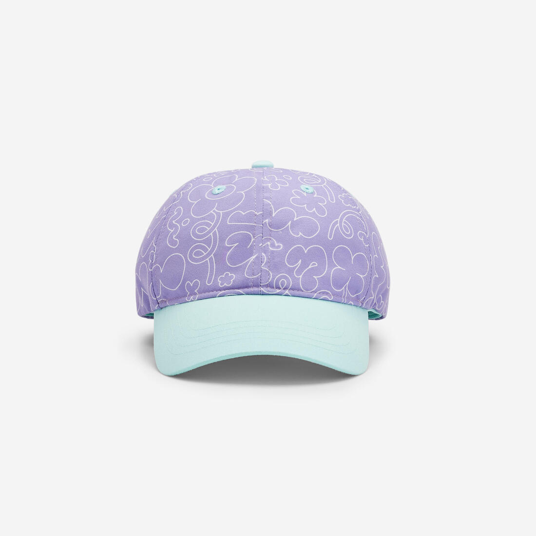Casquette multisport ajustable bébé mixte, Rose blanc terracotta