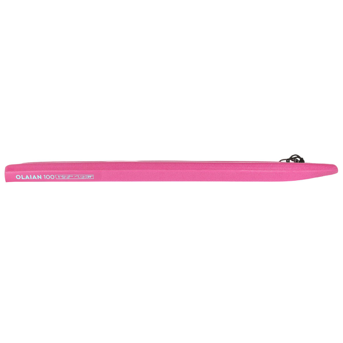 Bodyboard 100 rose bleu avec leash poignet - Taille 39''