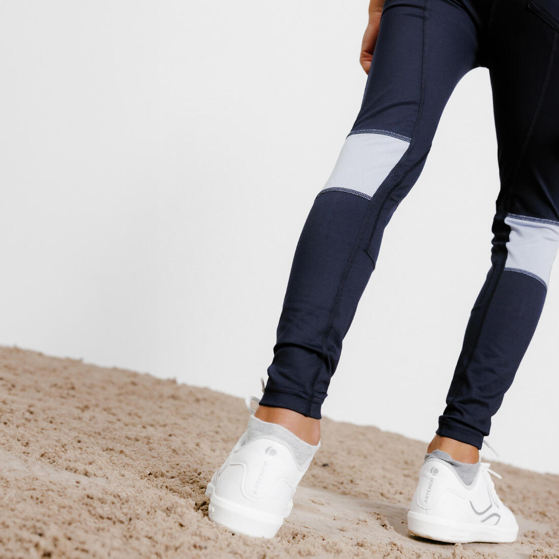 Legging équitation léger Enfant - 100 marine et
