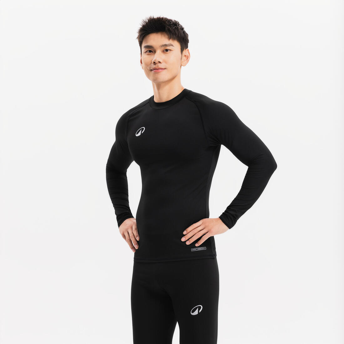 Sous-vetement thermique haut manches longues  adulte noir keepcomfort 100