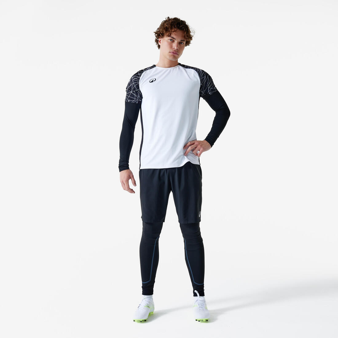 Sous-maillot de foot thermique manches longues mixte Keepcomfort noir