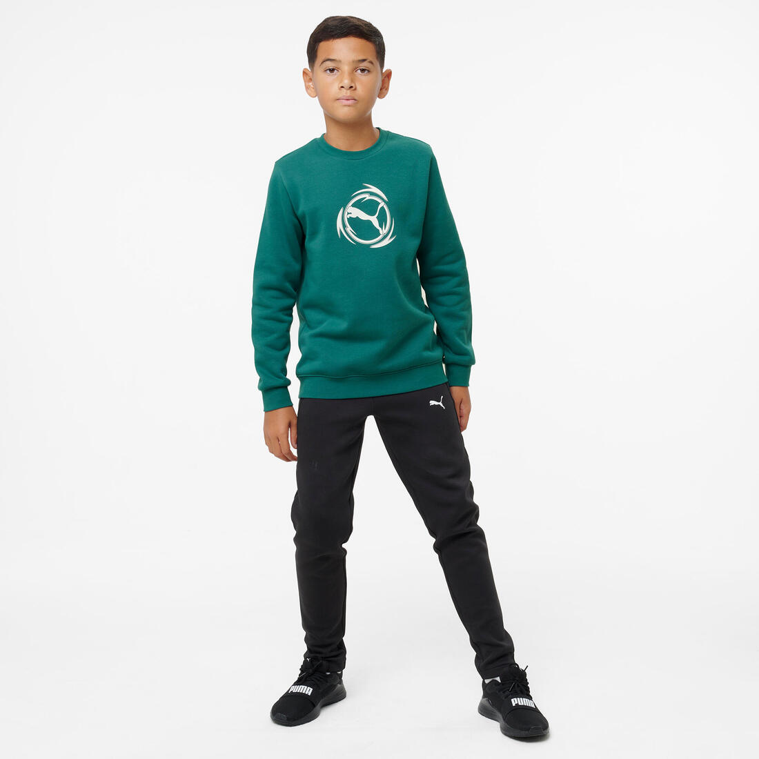 Sweat à capuche enfant, vert