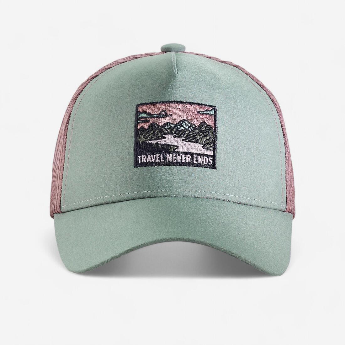 Casquette de randonnée, TRUCKER 500 foncé – vert eucalyptus