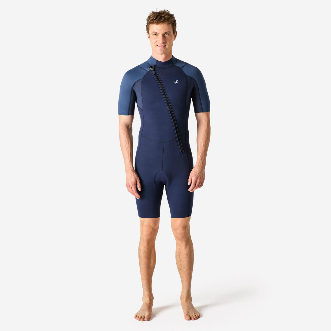 Shorty snorkeling essential Homme caoutchouc naturel Ocena 2mm, noir