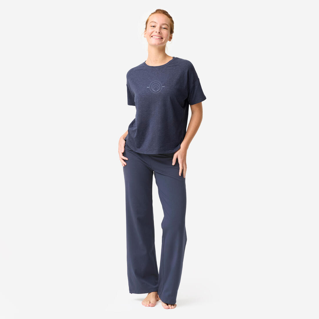 T-shirt manches courtes de yoga femme