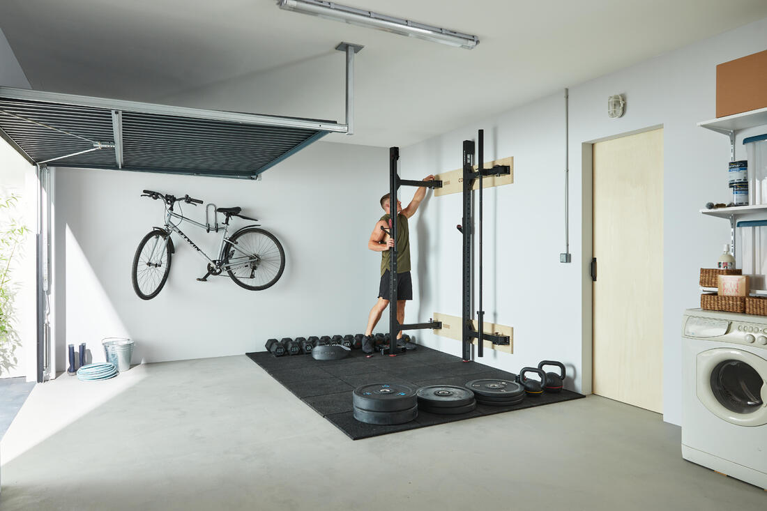 Rack mural de musculation pliable - WALL RACK FOLD