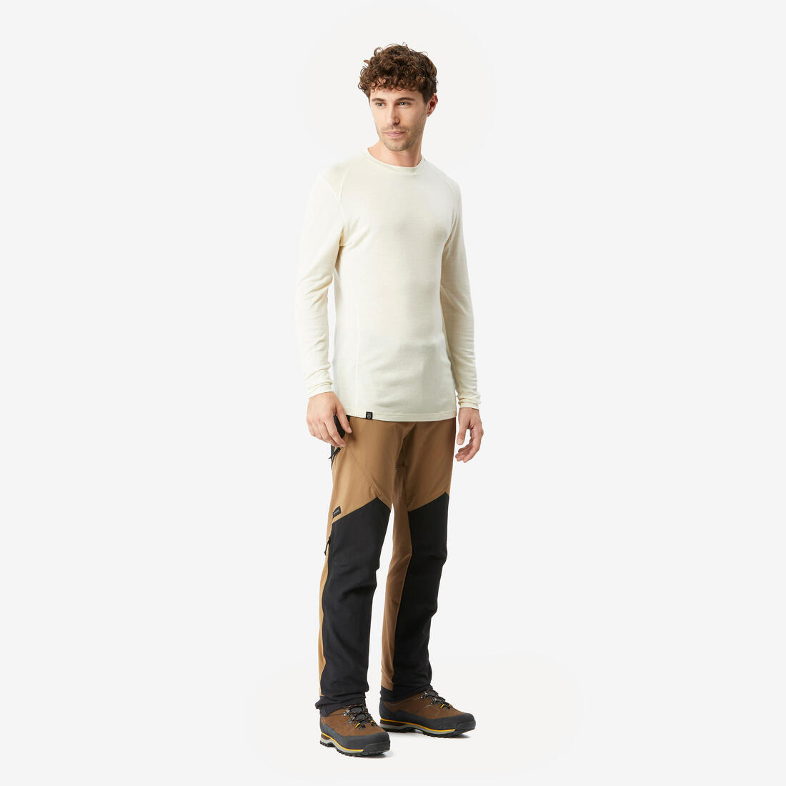 Pantalon de trek montagne déperlant et coupe-vent Homme - MT900