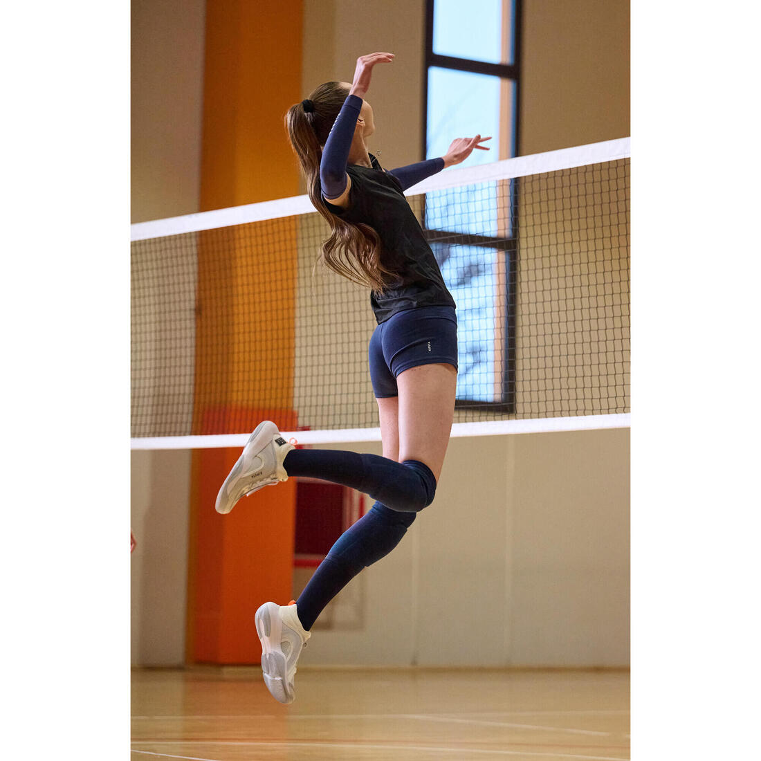 Chaussures de volley-ball Stability 500, blanches