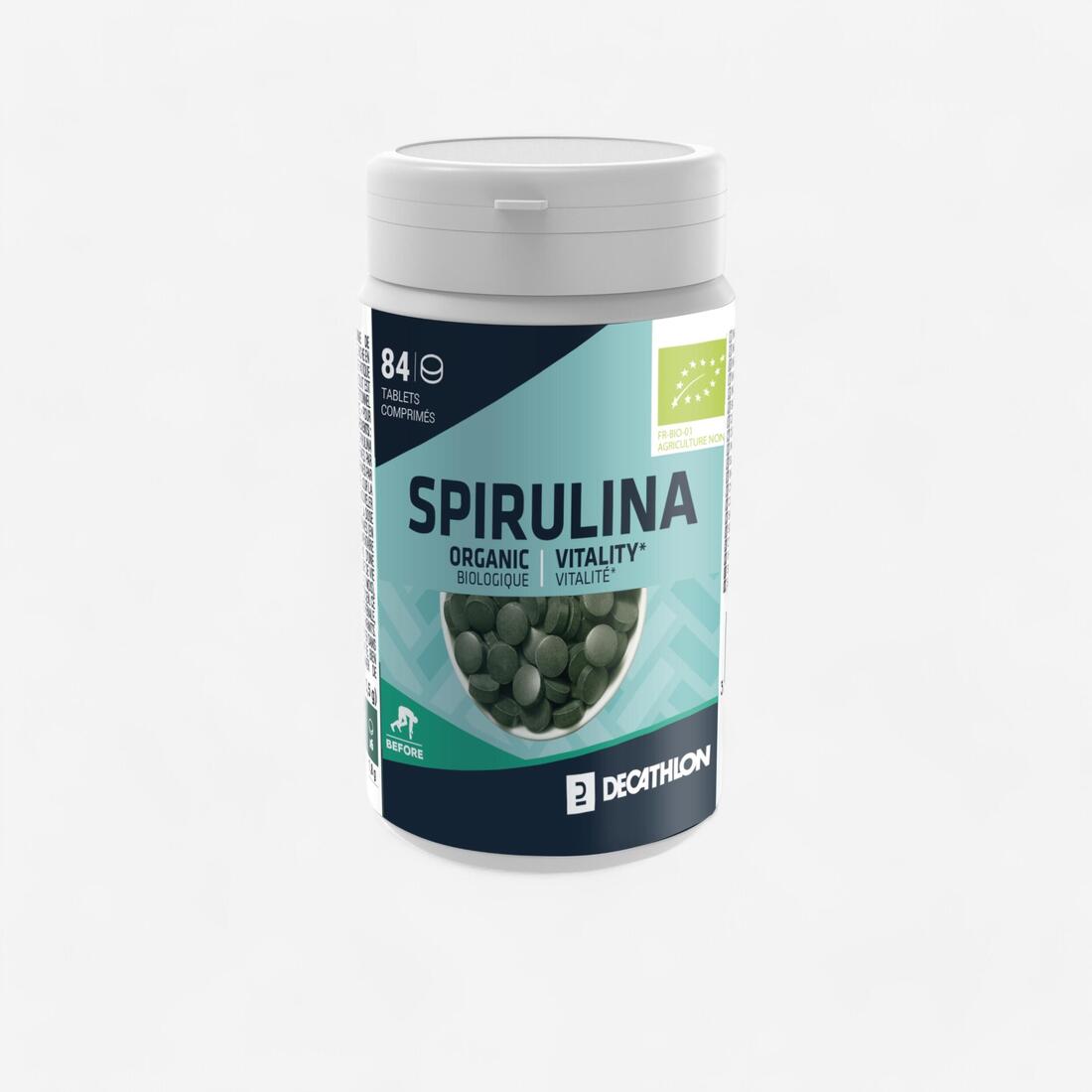 Comprimés de spiruline Bio pour une cure de 3 semaines 84 * 0,5 g