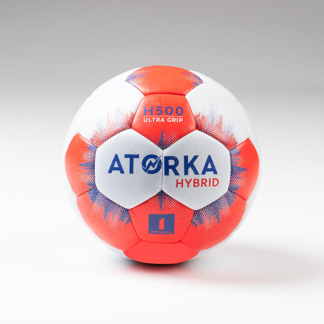 Ballon de handball taille 1 - hb500 hybride bleu/gris