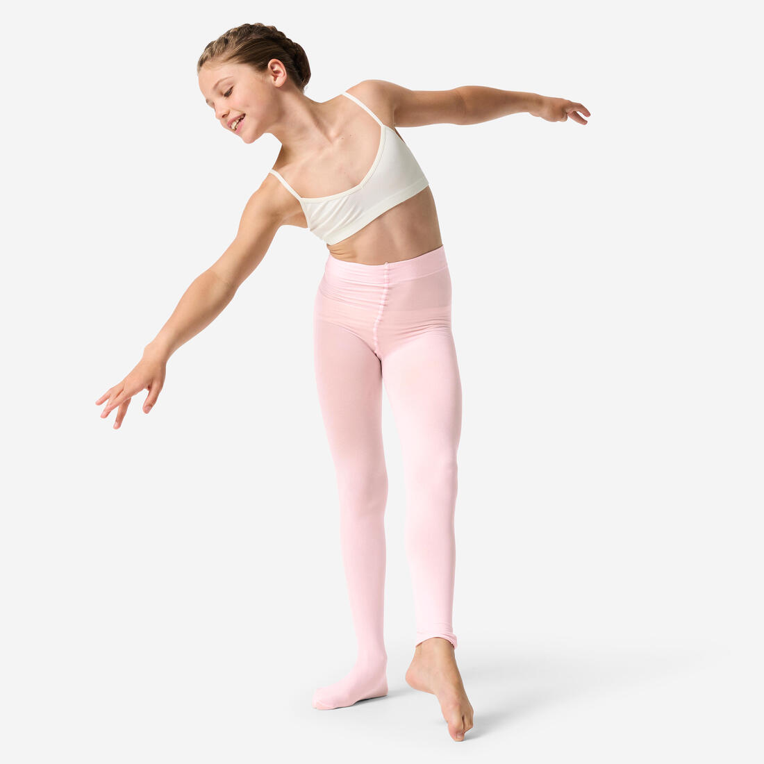 Collants de danse classique convertibles Fille - Rose