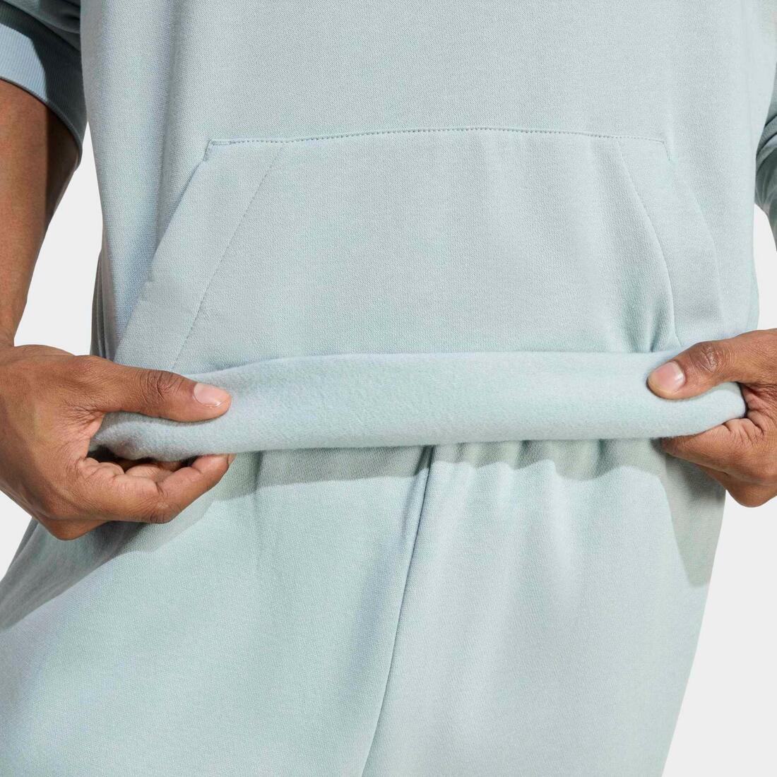 Sweat à capuche en coton, bleu foncé