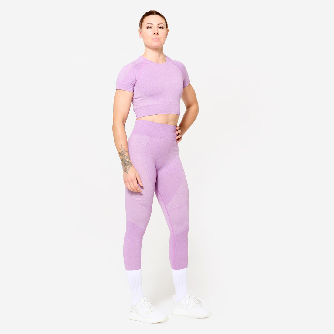 T-shirt Crop top manches courtes Fitness seamless