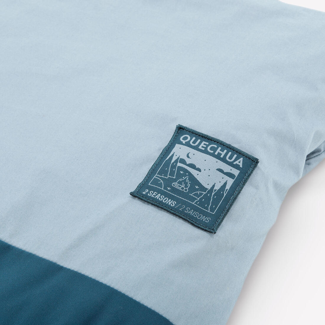 Sac de couchage de camping 10°C en coton, Ultimcomfort bleu