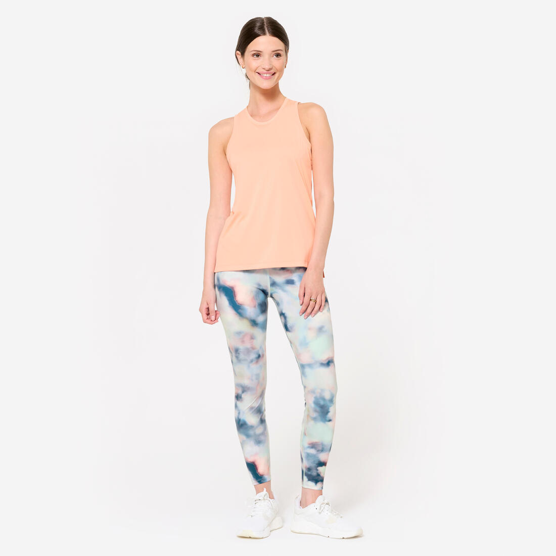 Legging taille haute Fitness Cardio Femme, Imprimé