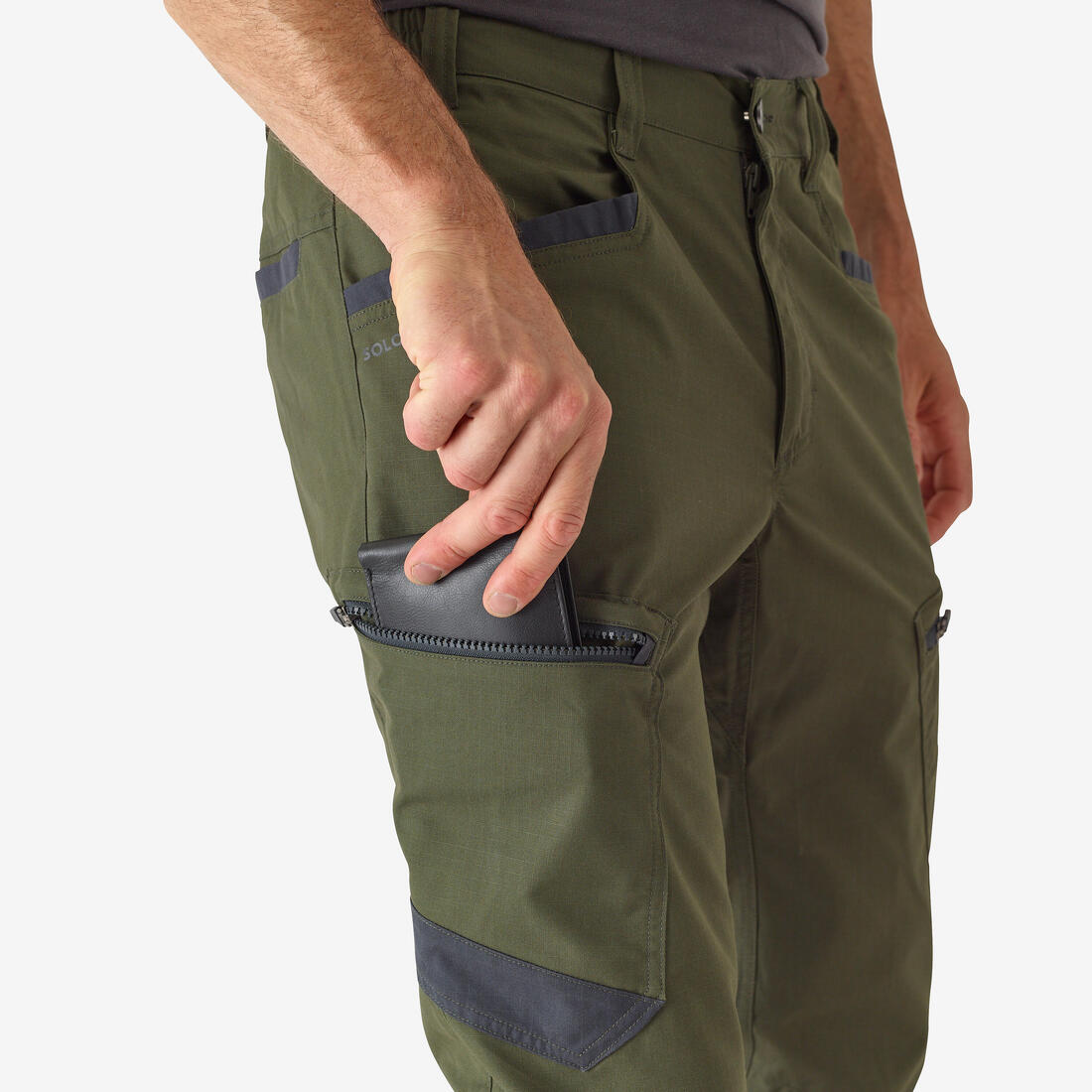 PANTALON CARGO STEPPE 540 VERT