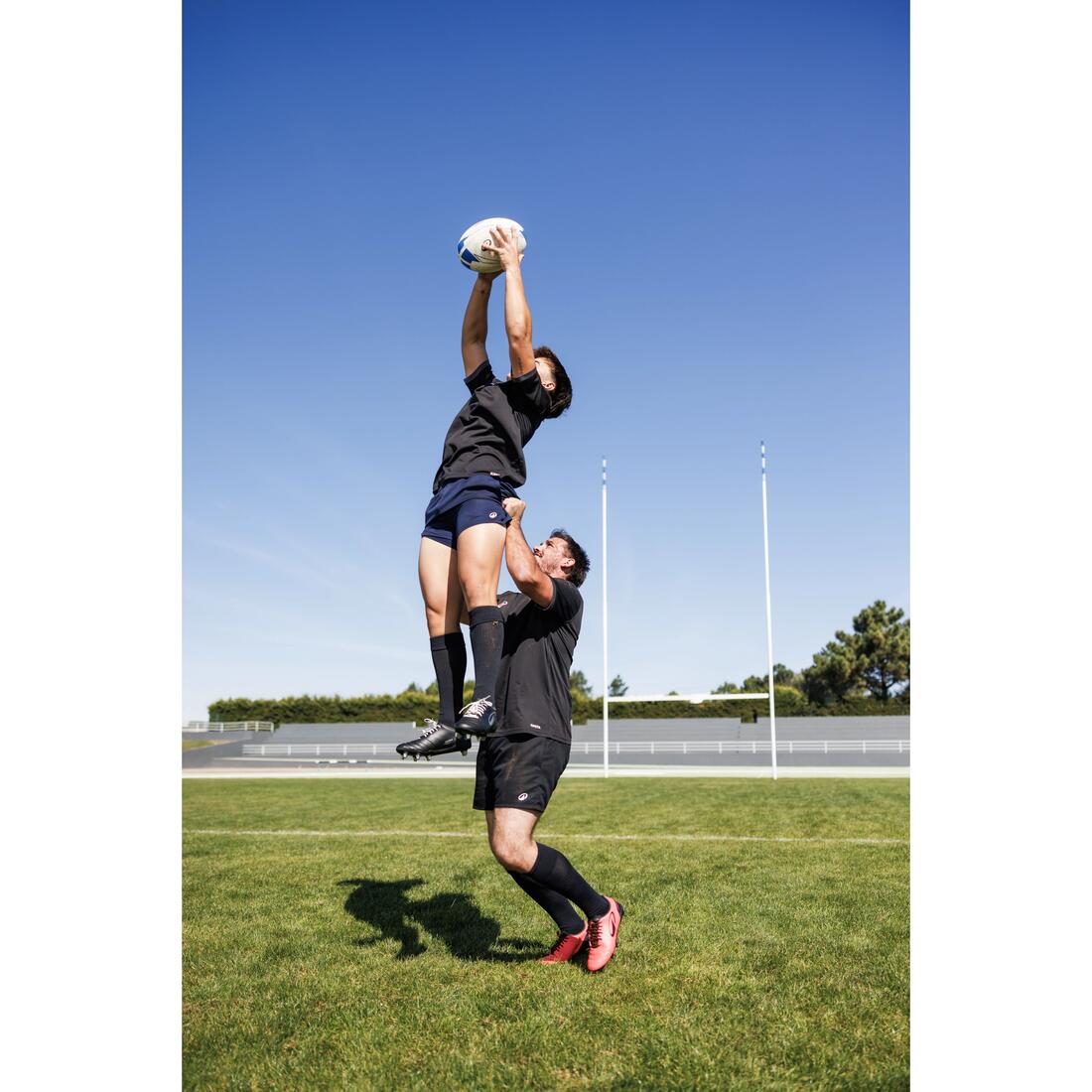 Short rugby adulte avec poches r100