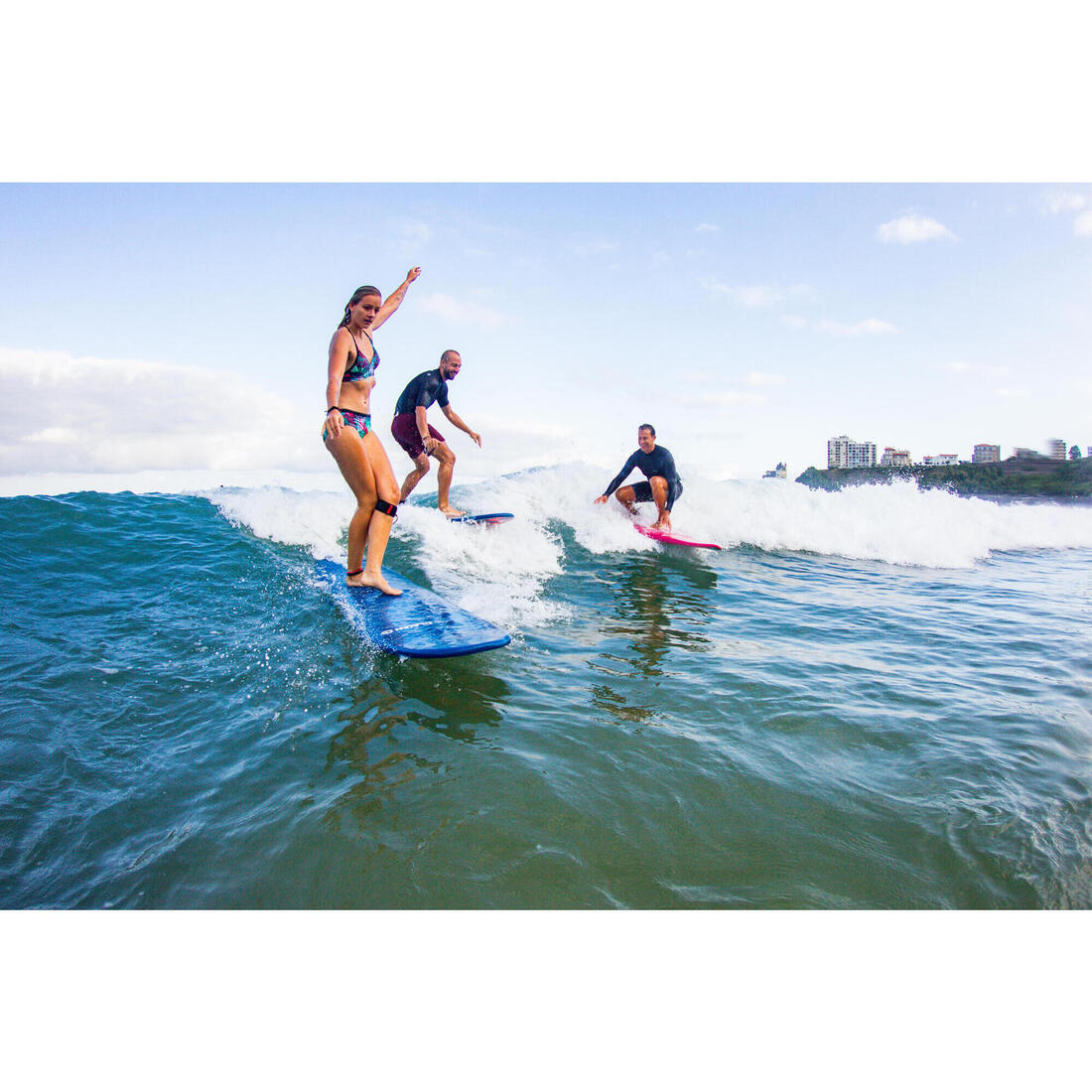 Haut de maillot de bain brassière de surf femme réglable dos BEA LOVINA BLEUE