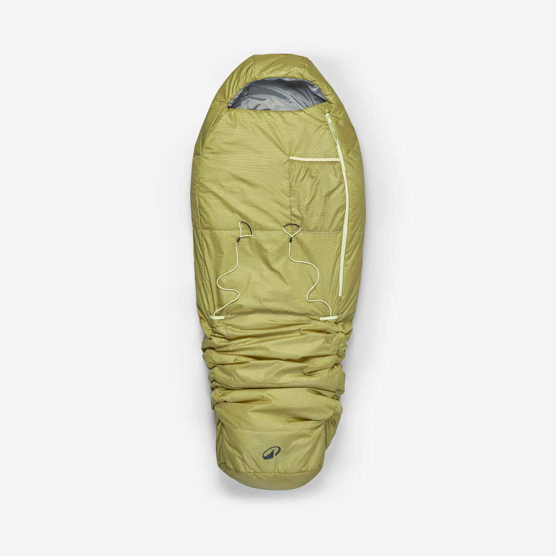 Sac de couchage enfant 10°C, léger et compact, kaki