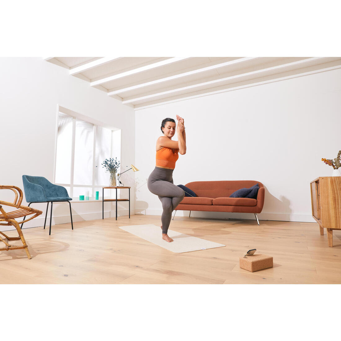 LEGGING YOGA LONG SANS COUTURE FEMME