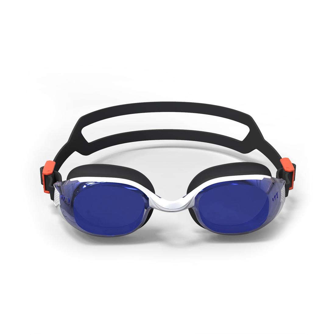 Lunettes de natation Taille Unique - Bfit blanches verres miroirs