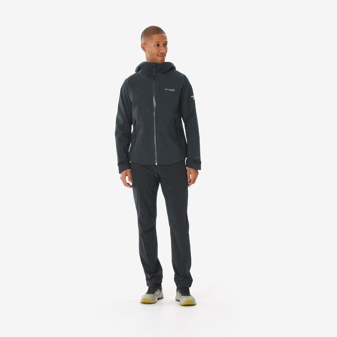 Veste imperméable de randonnée homme, Columbia Razorback noire