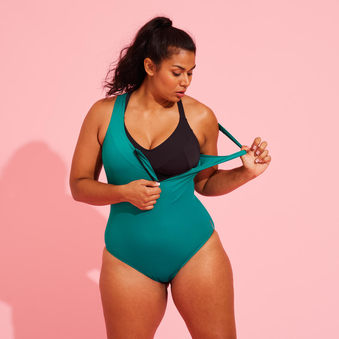 Maillot de bain 1 pièce aquagym-aquabike femme lio bleu