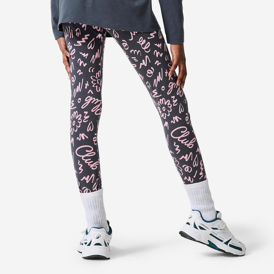 Legging imprimé coton fille