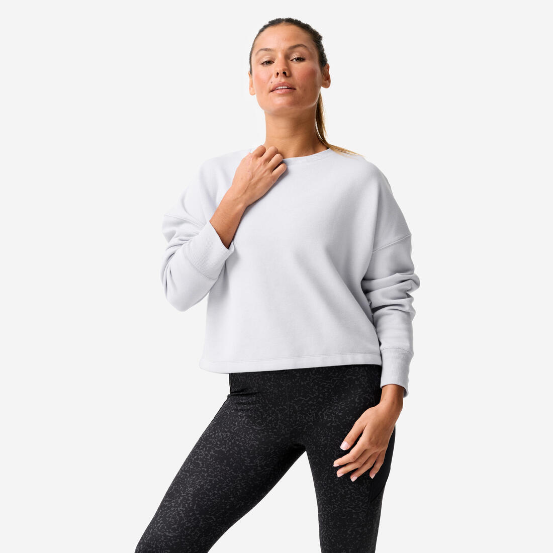 Sweat de fitness crop femme